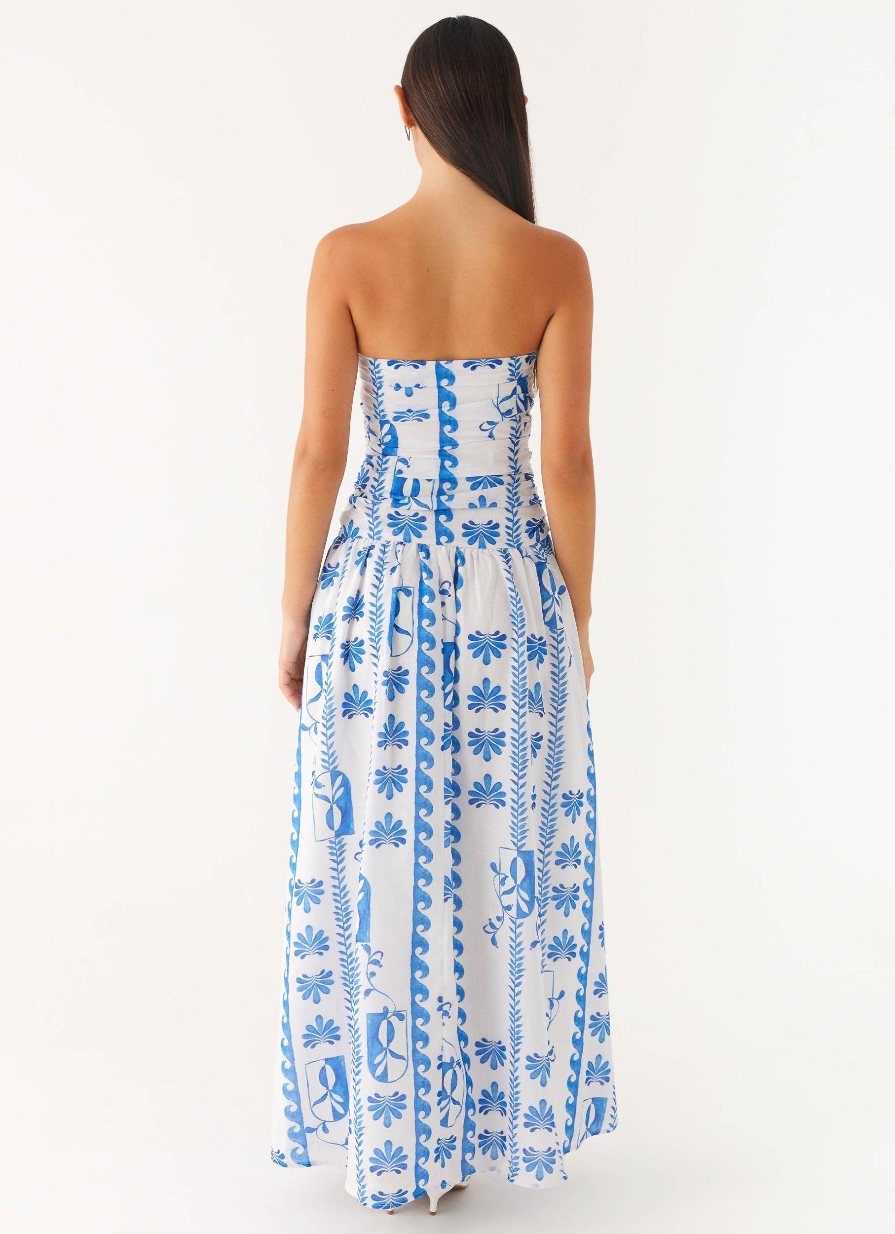 Carmel Maxi Dress - Floral Wave Product Image
