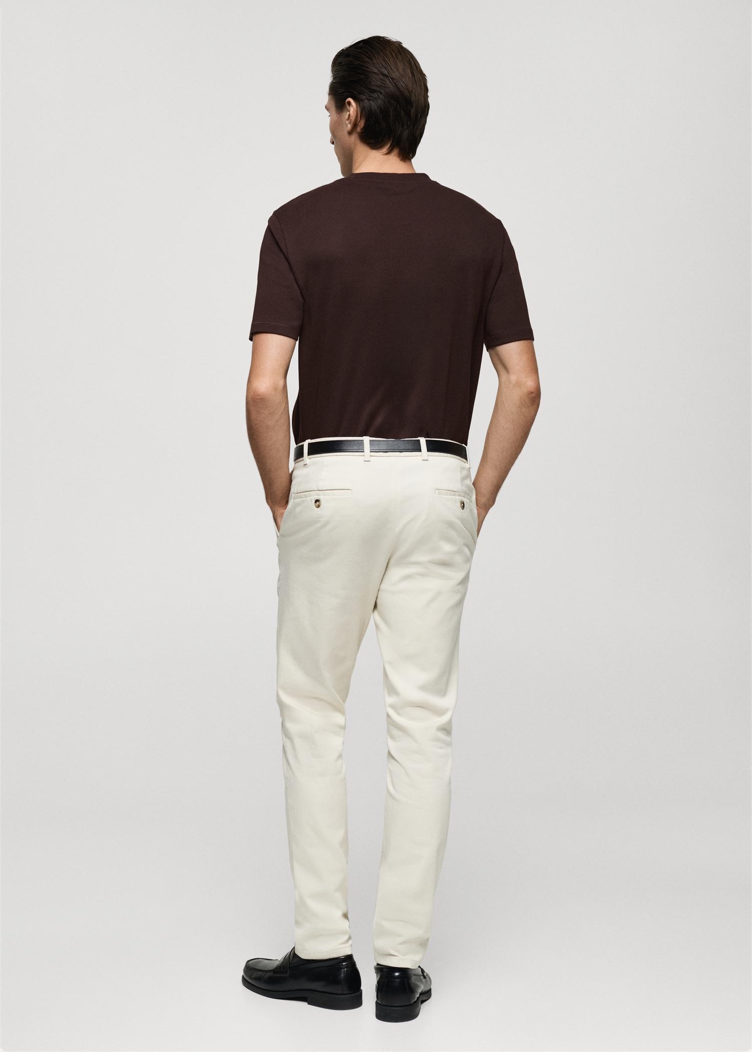 Medium-weight regular-fit t-shirt - Men | MANGO USA Product Image