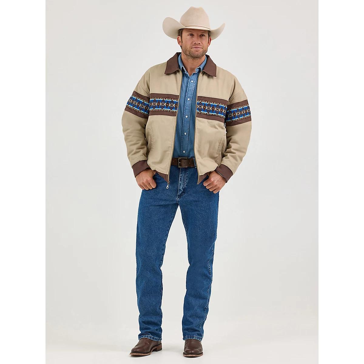 Men's Wrangler® Checotah® Bomber Jacket in North Shore Product Image