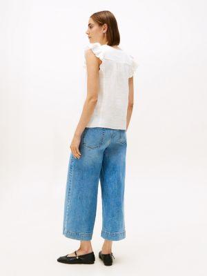 Muslin Flutter-Sleeve Top Product Image