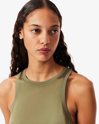 Slim Fit Fluid Satin Tank Top Product Image