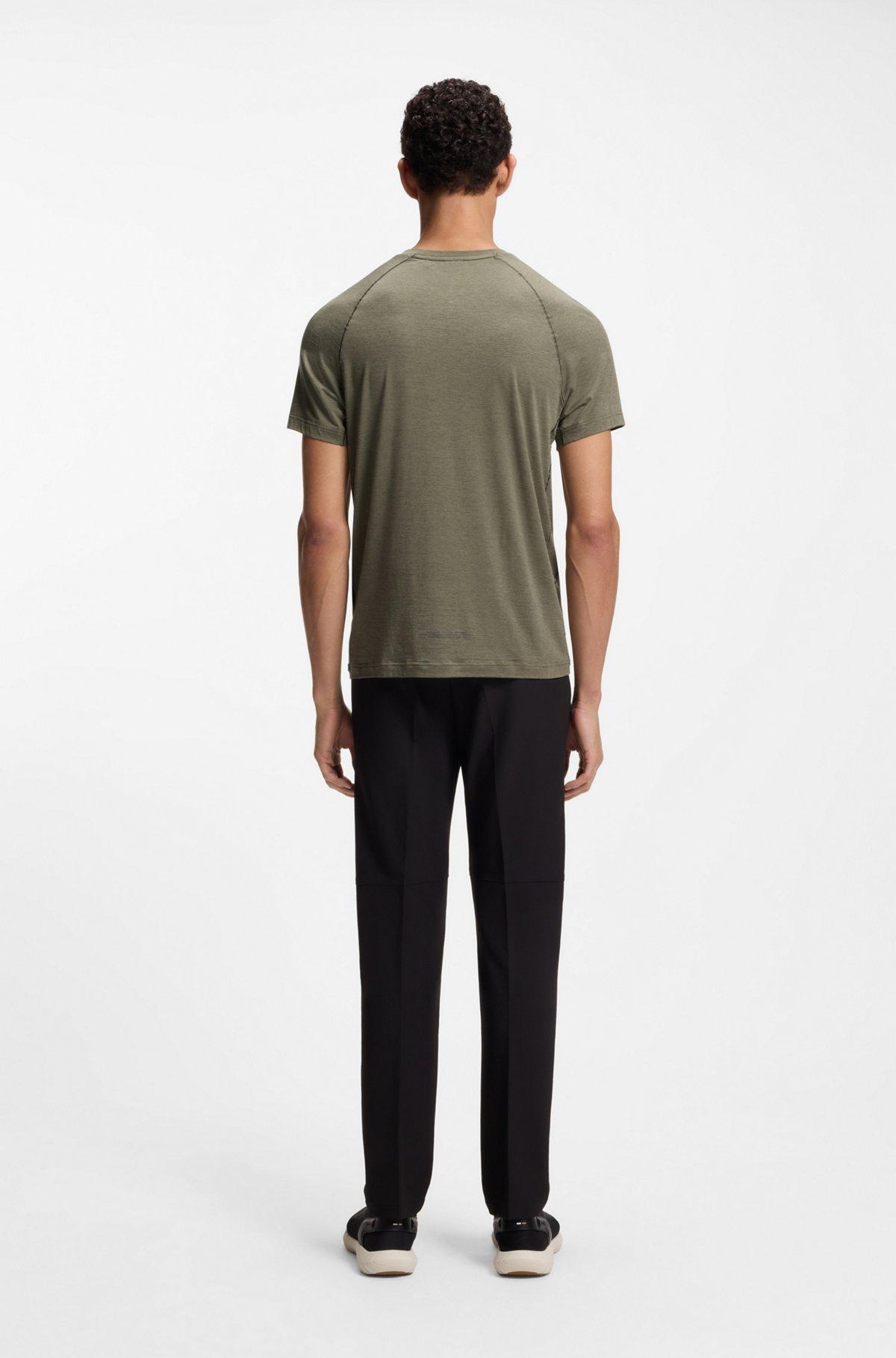 Mercerised-cotton T-shirt with Double B monogram Product Image