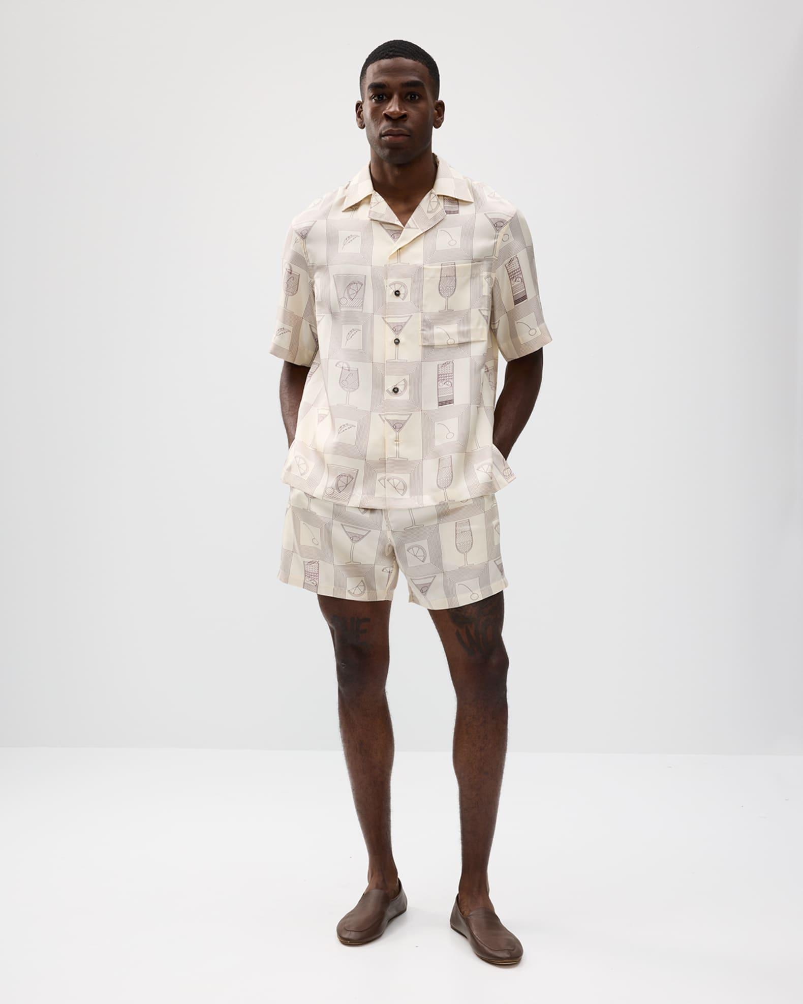 Men's Federico Twill Short-Sleeve Shirt Product Image