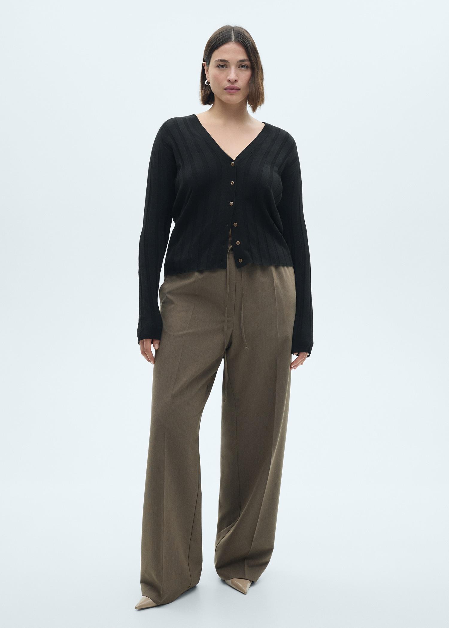 Button knit cardigan - Women | MANGO USA Product Image