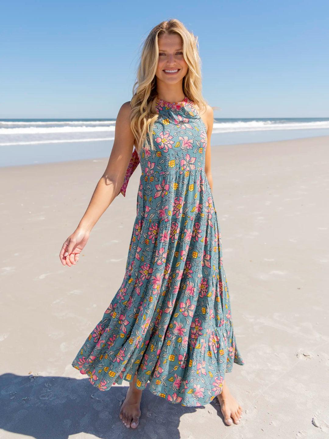 Halle Halter Maxi Dress Product Image