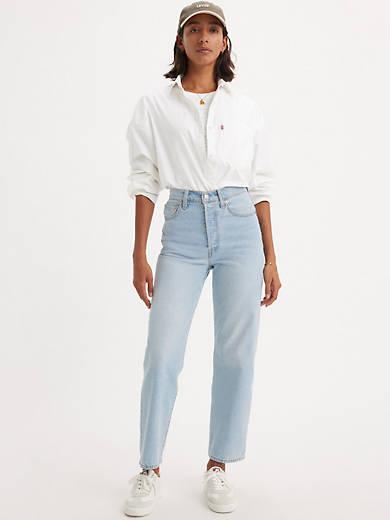 Ribcage Straight Ankle Women's Jeans Product Image
