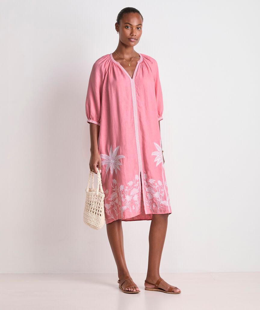 Linen Midi Cover-Up Dress Product Image