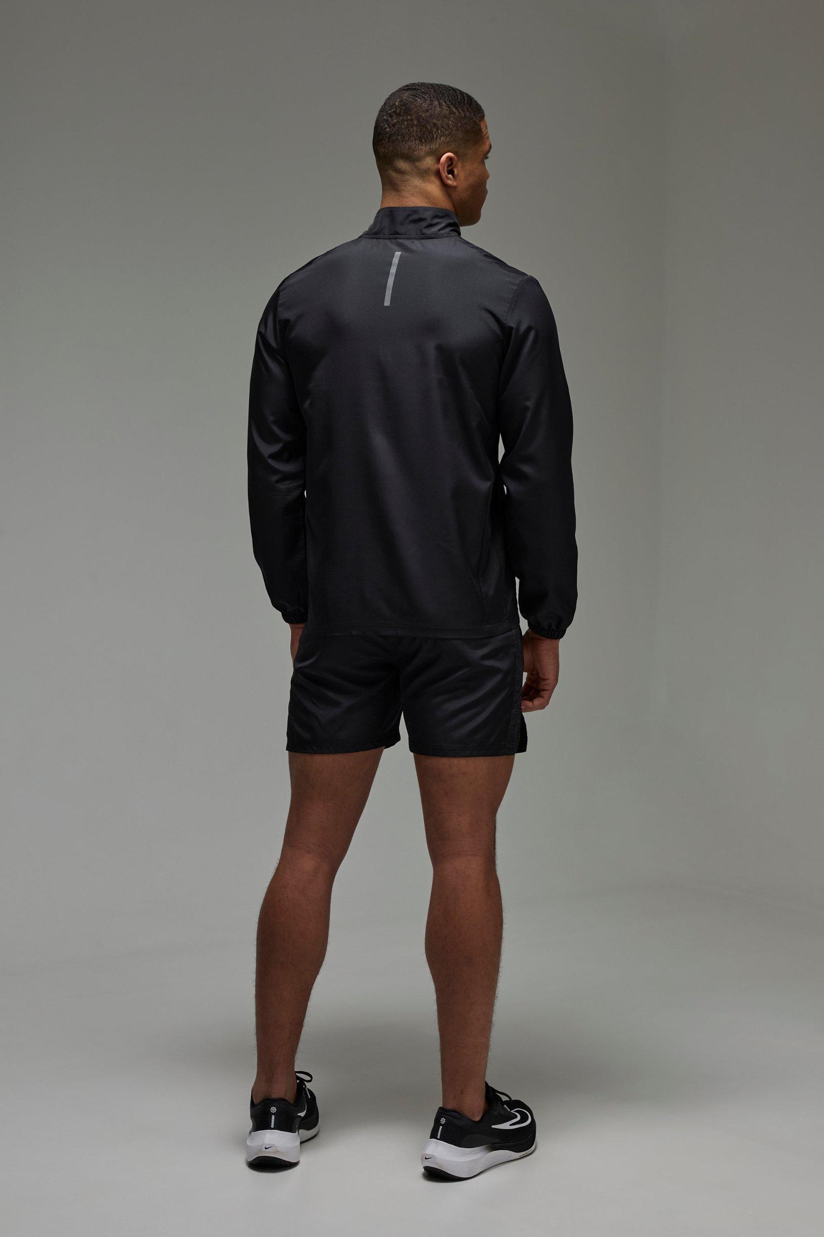 Man Active Lightweight Regular Fit Track Jacket | boohooMAN USA Product Image
