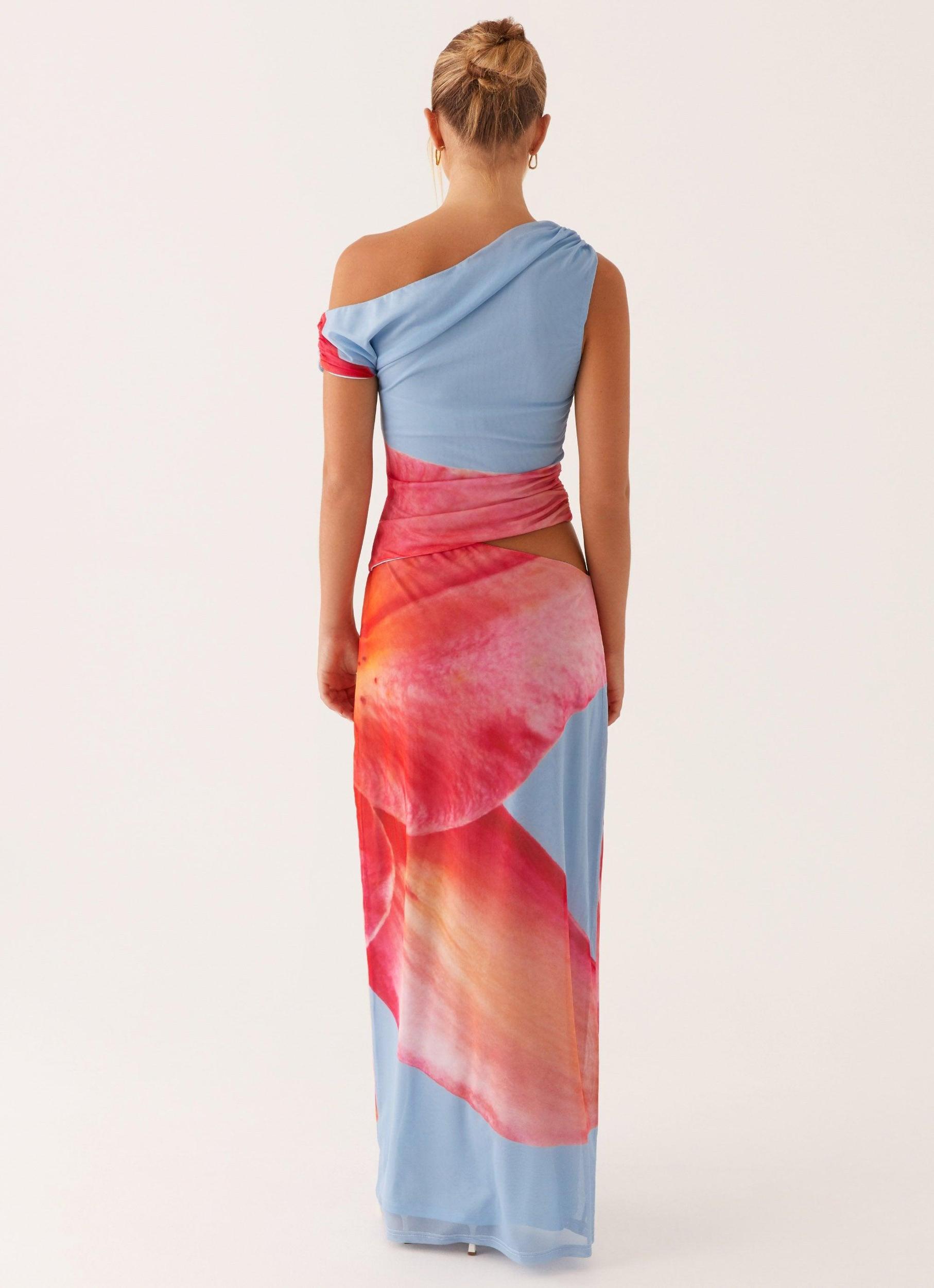 Santa Monica Maxi Dress - Blue Floral Product Image