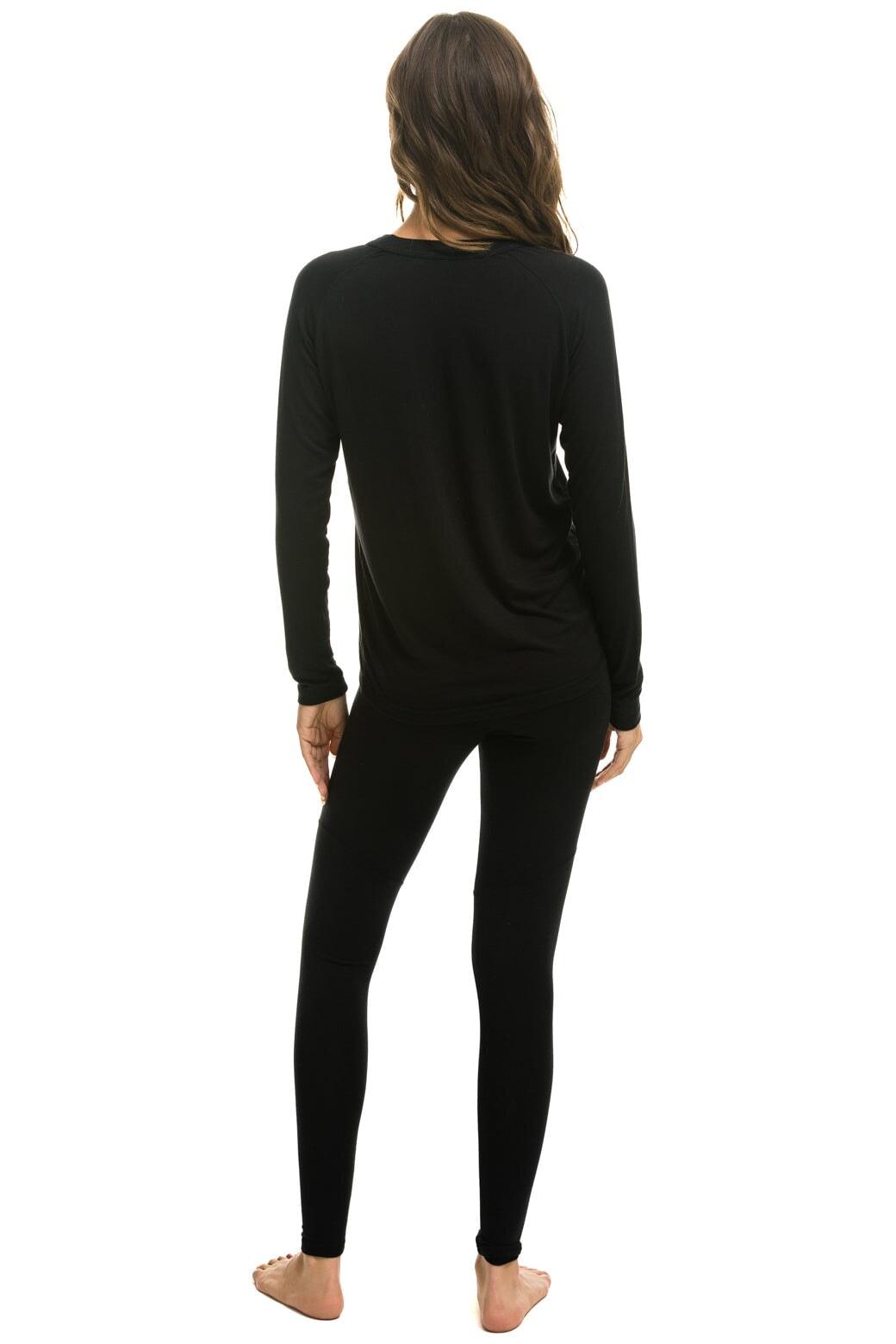 MICRO MODAL BASE LAYER BOTTOM - BLACK Female Product Image