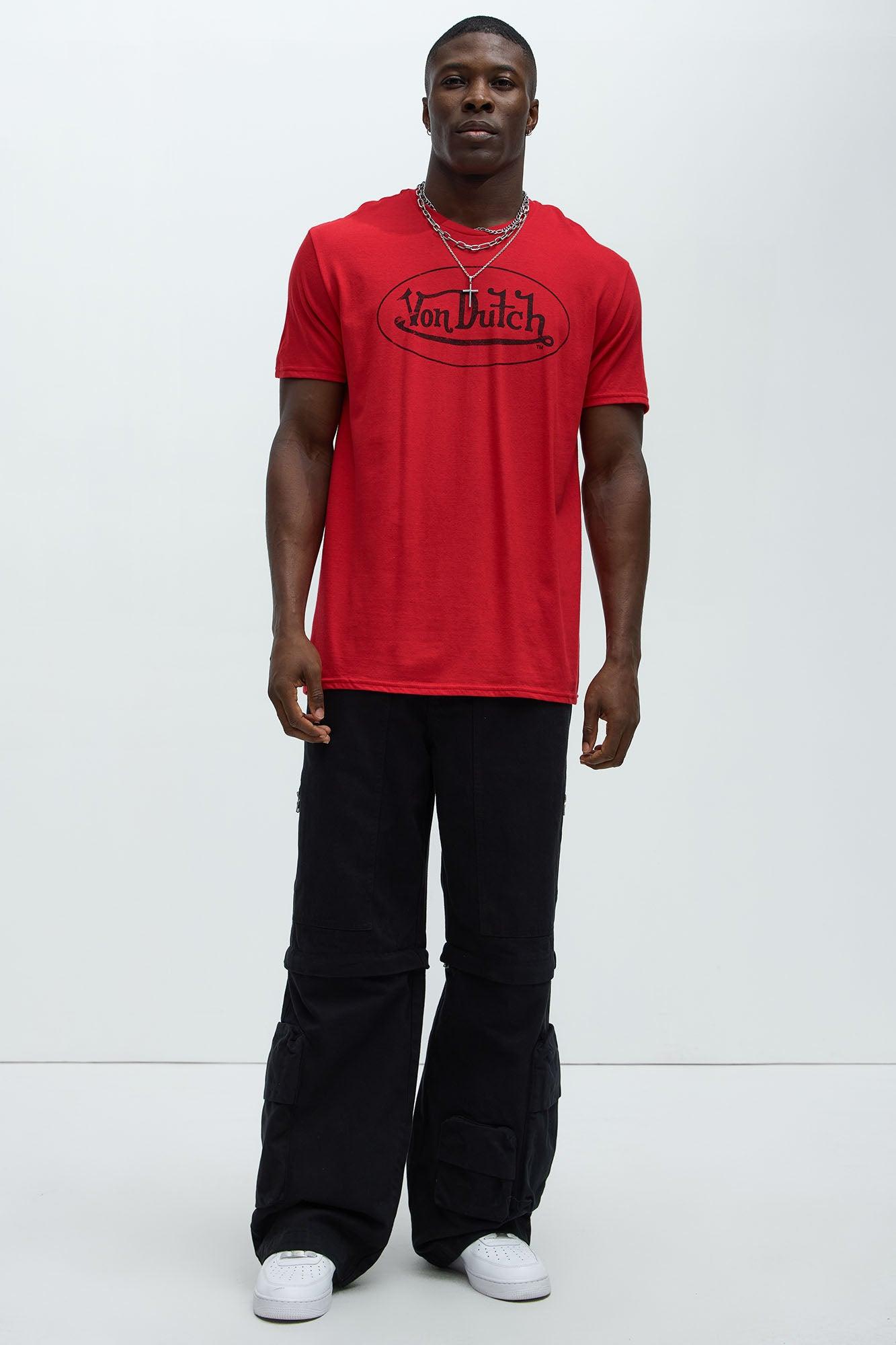 Von Dutch Vintage Logo Short Sleeve Tee - Red Product Image