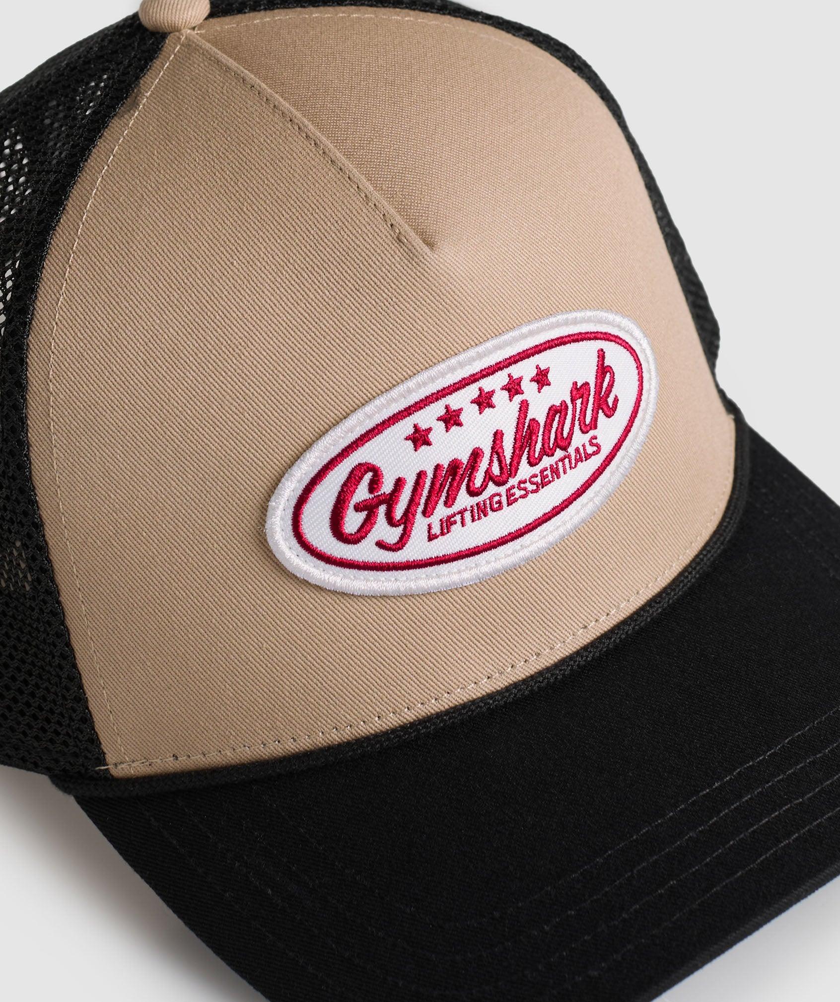 Gymshark Trucker Cap - Deep Fawn Brown/Black Unisex Product Image