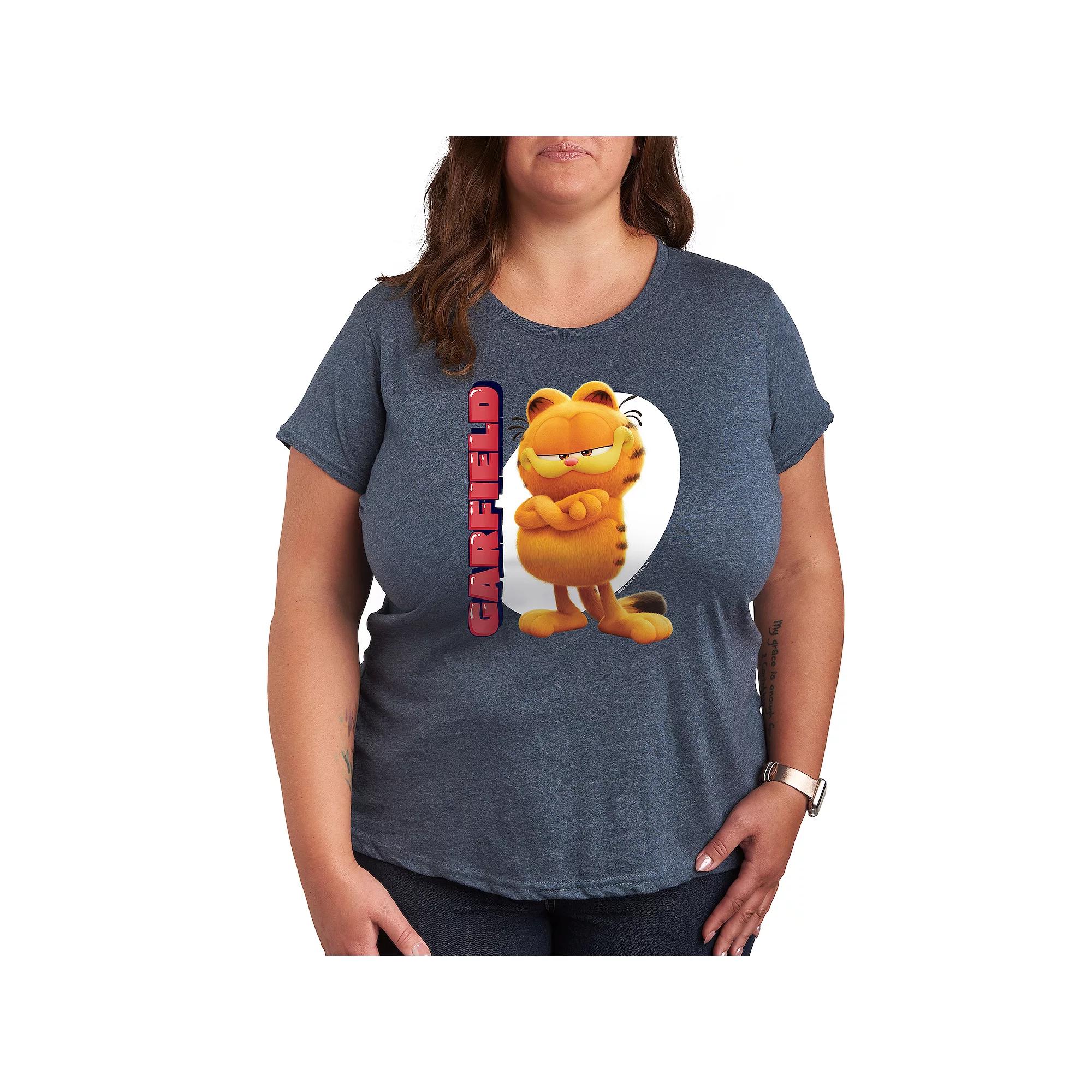 Plus The Garfield Movie Vertical Graphic Tee, Women's,  Product Image
