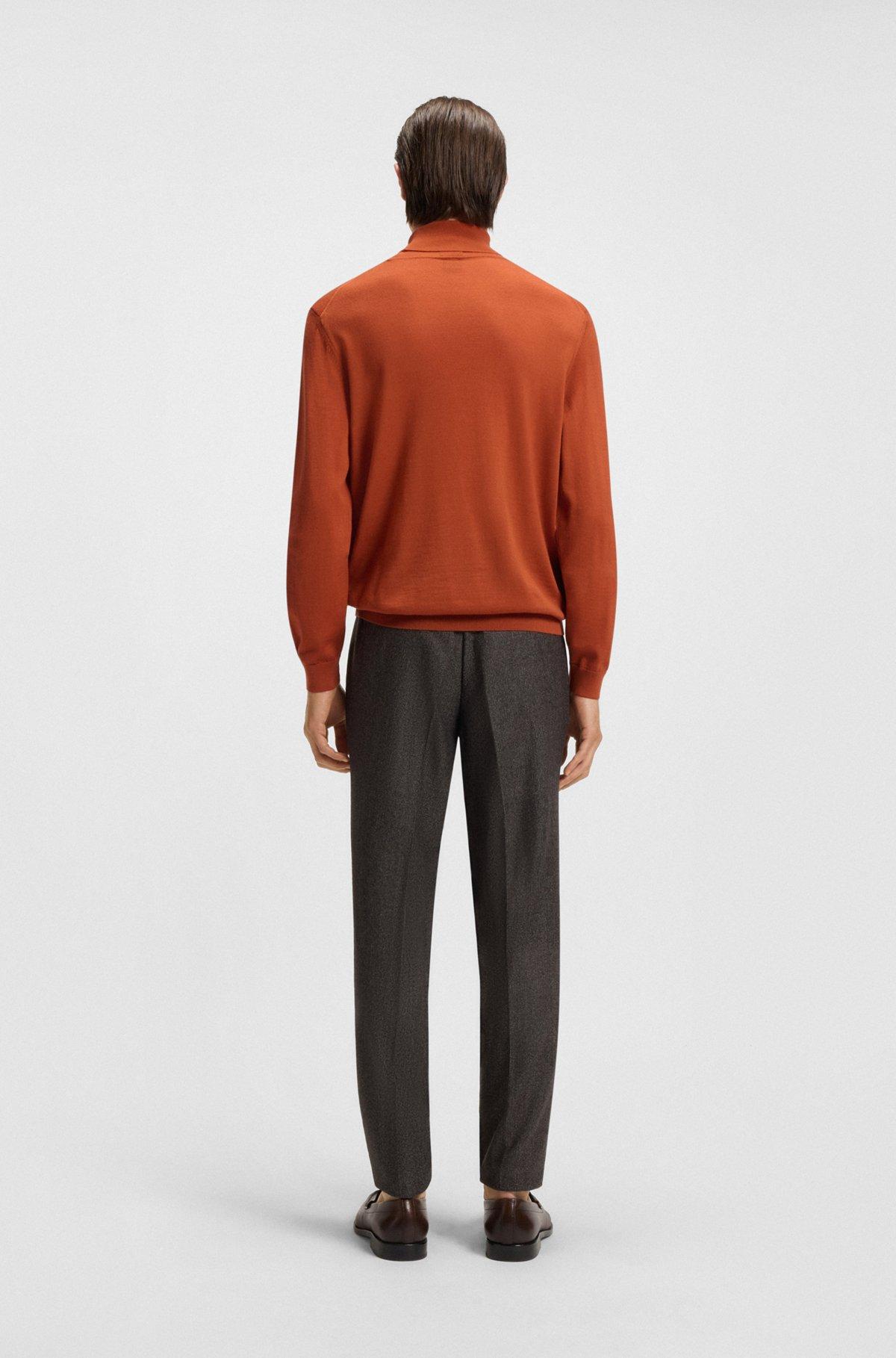 Merino-wool rollneck sweater in a slim fit Product Image