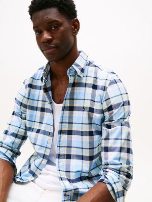 Slim Fit Plaid Oxford Stretch Shirt Product Image
