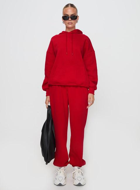 Dream Fleece Classic Hoodie Red Product Image