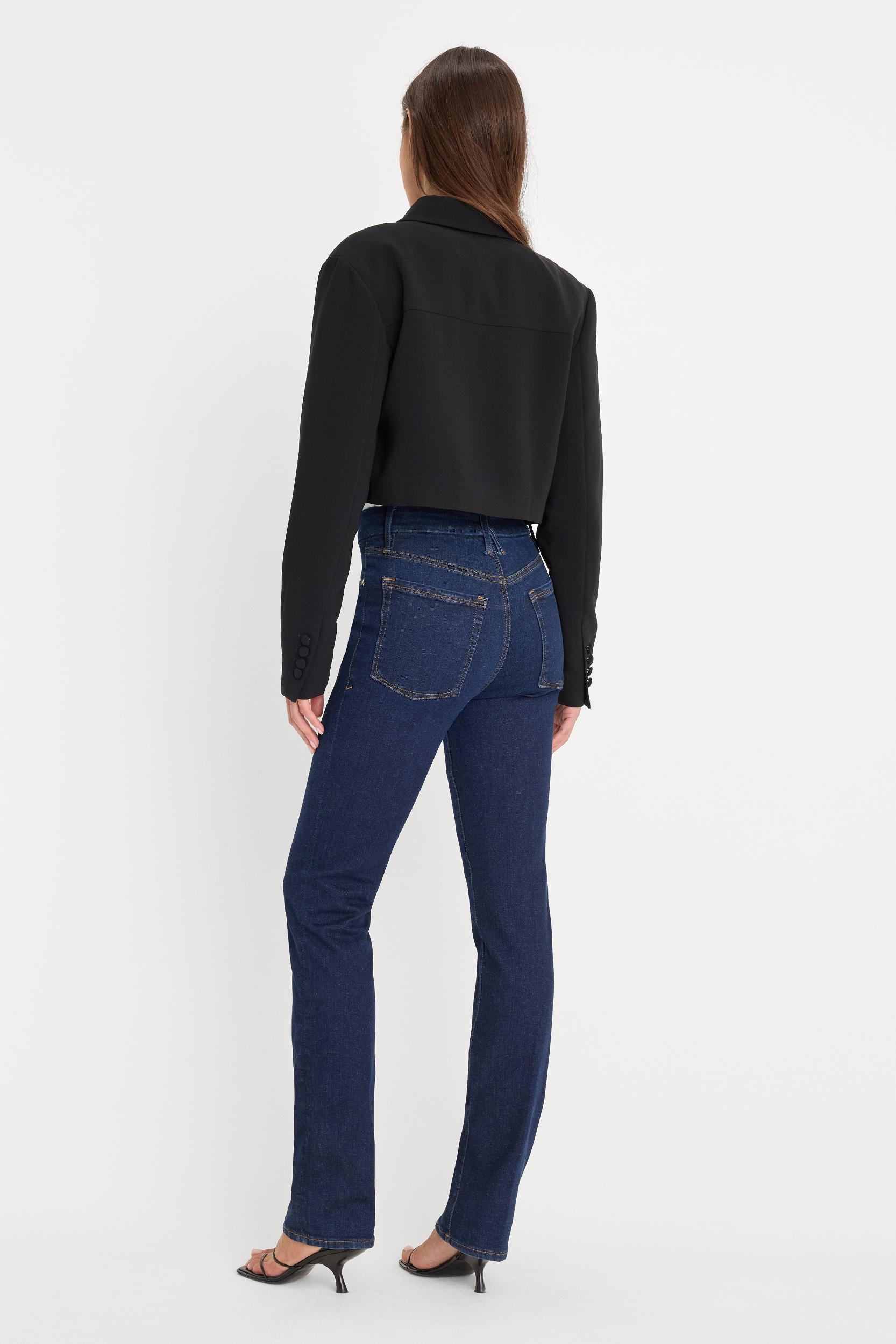 GOOD LEGS STRAIGHT JEANS LONG | DEEPBLUE04 Product Image