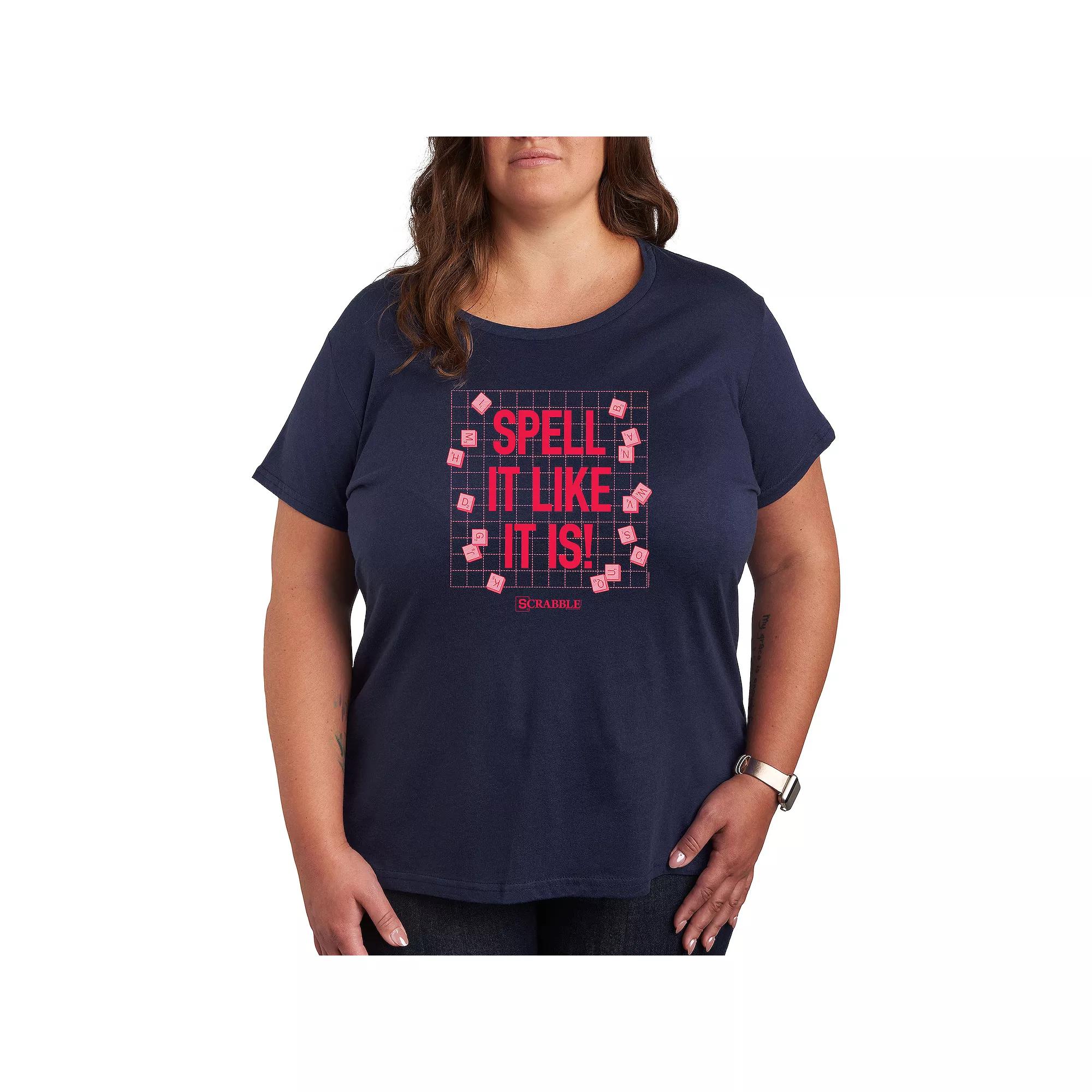 Plus Scrabble Spell It Like It Is Graphic Tee by Hasbro, Women's,  Product Image