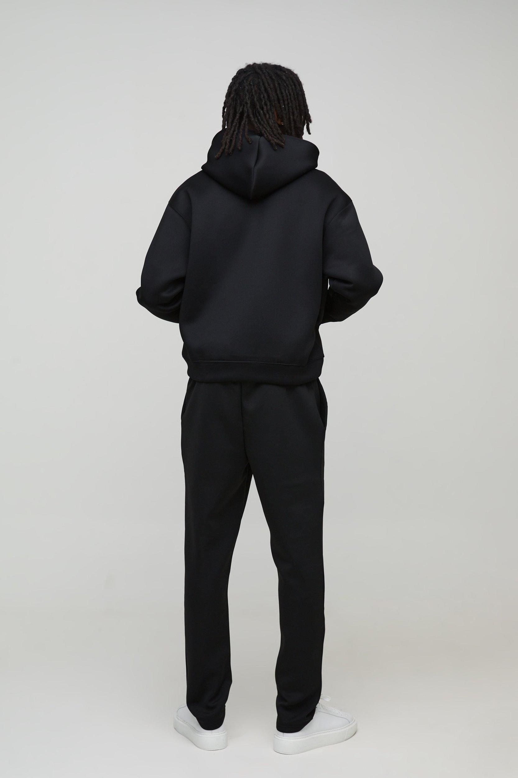 Oversized Boxy Bonded Scuba Hoodie | boohooMAN USA Product Image