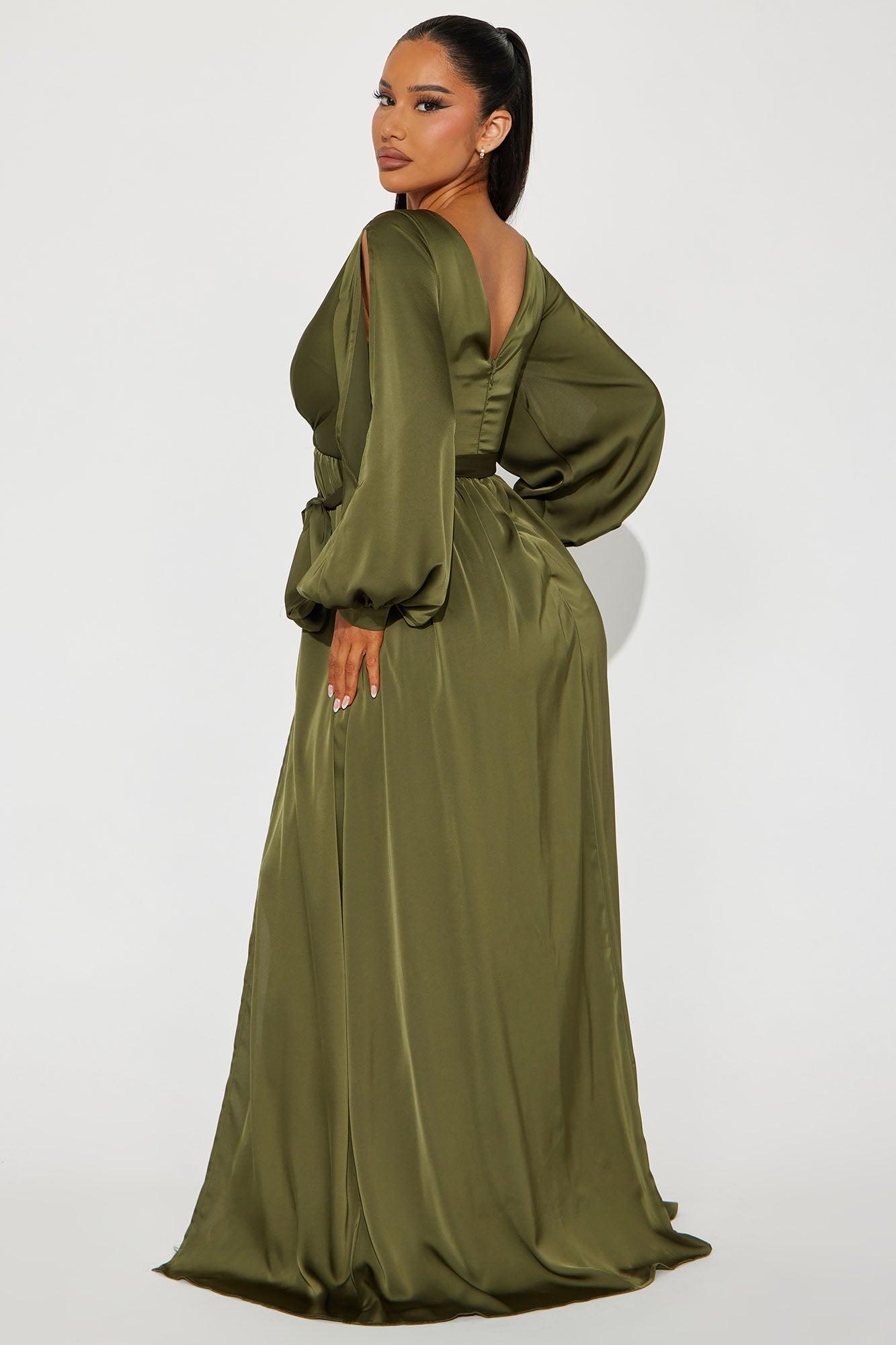 Belle Maxi Dress - Olive Product Image