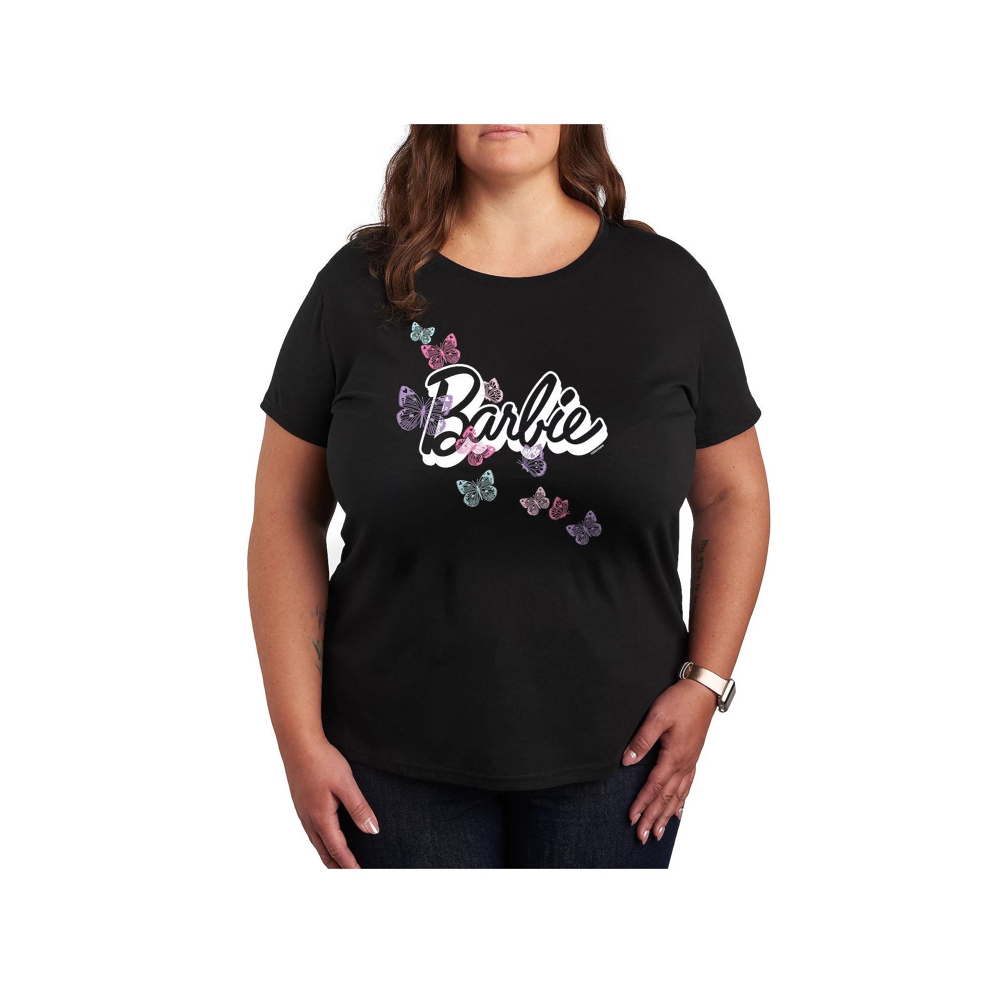 Women's Barbie® Butterfly Logo Graphic Tee, Girl's,  Product Image