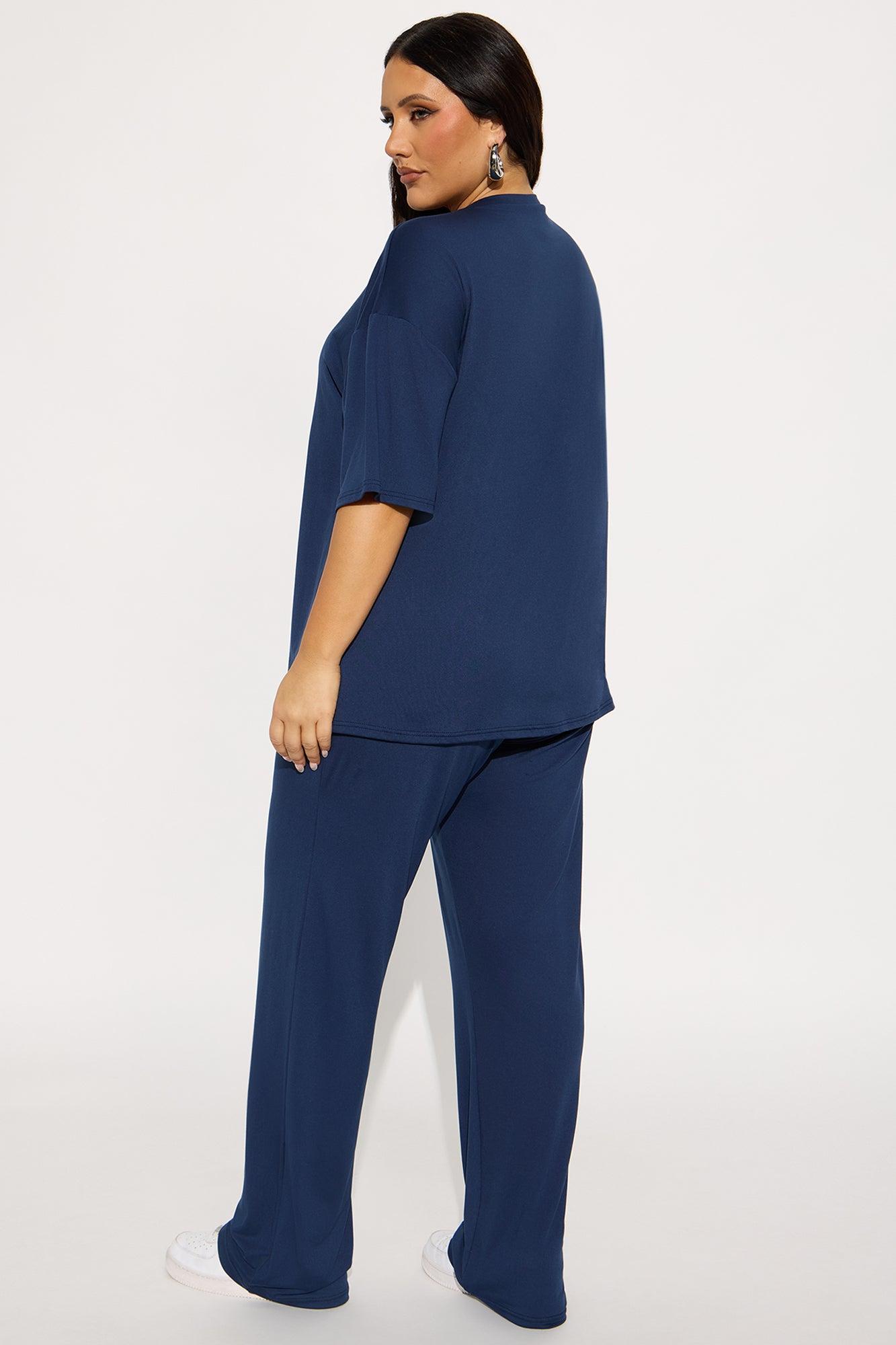 Relax Mood PJ Pant Set - Navy Female Product Image