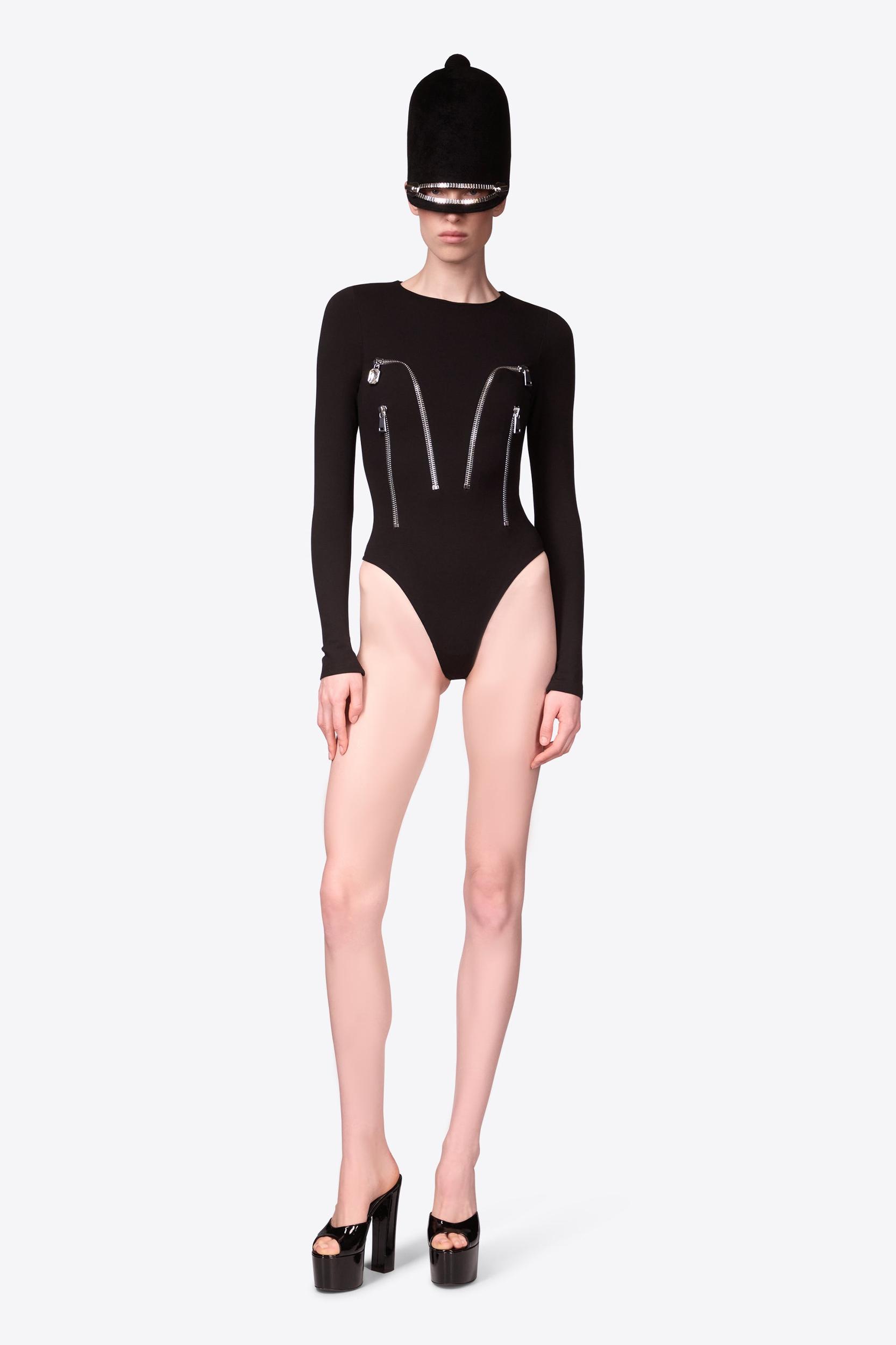 Long Sleeve Zipper Bodysuit Product Image
