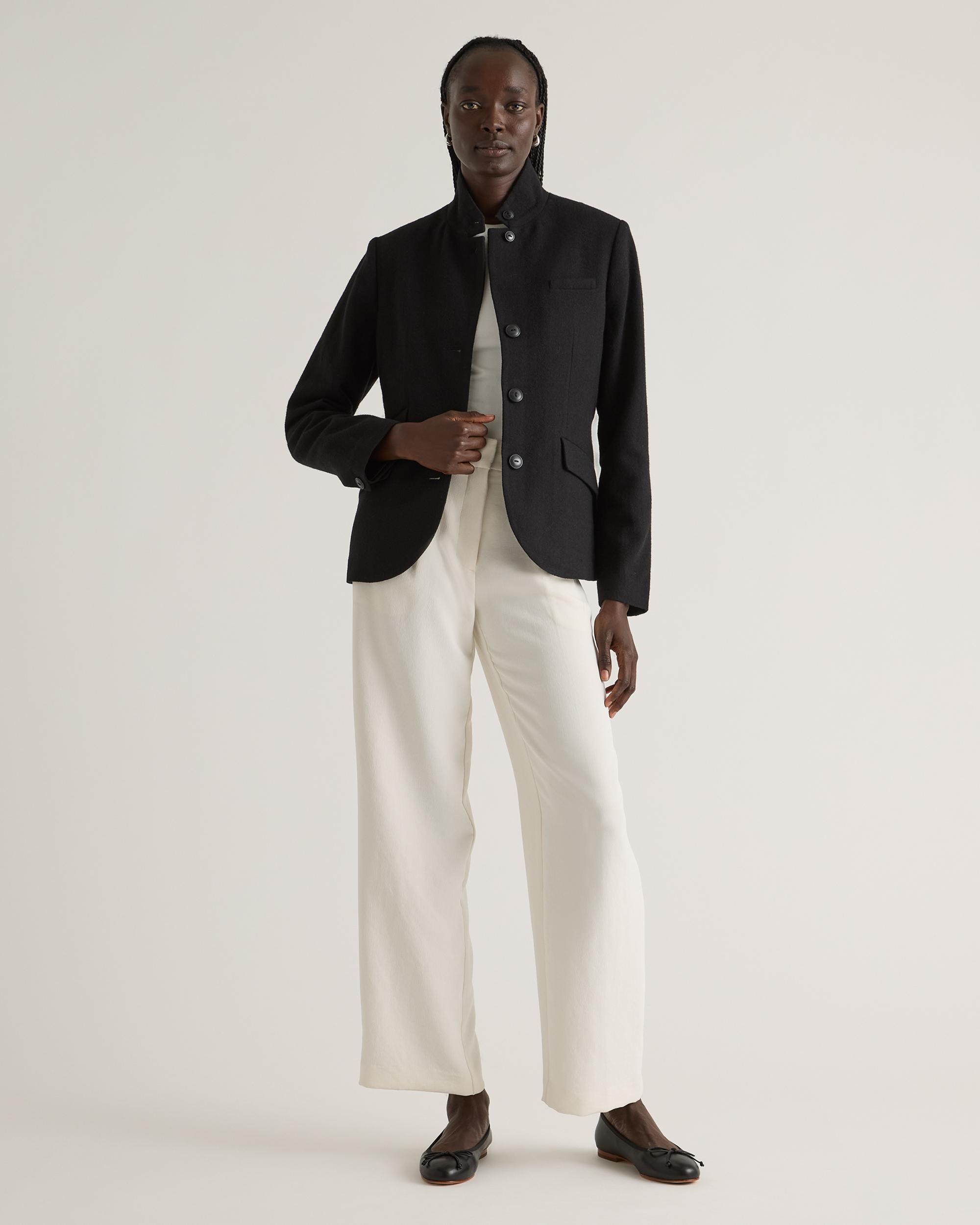 Quince | Women's Italian Wool Stand Collar Blazer Product Image