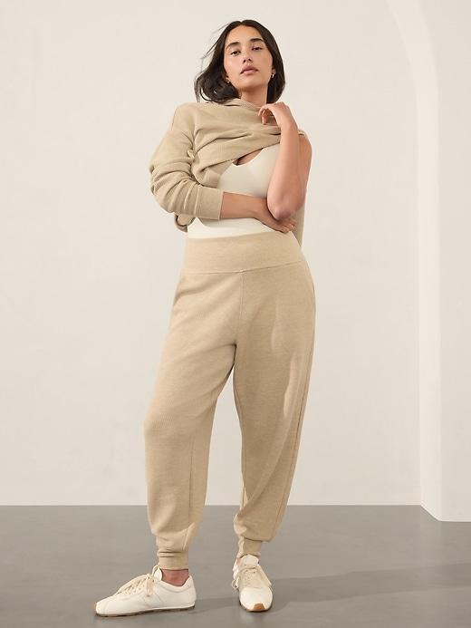 Coaster Luxe Waffle High Rise Jogger Product Image