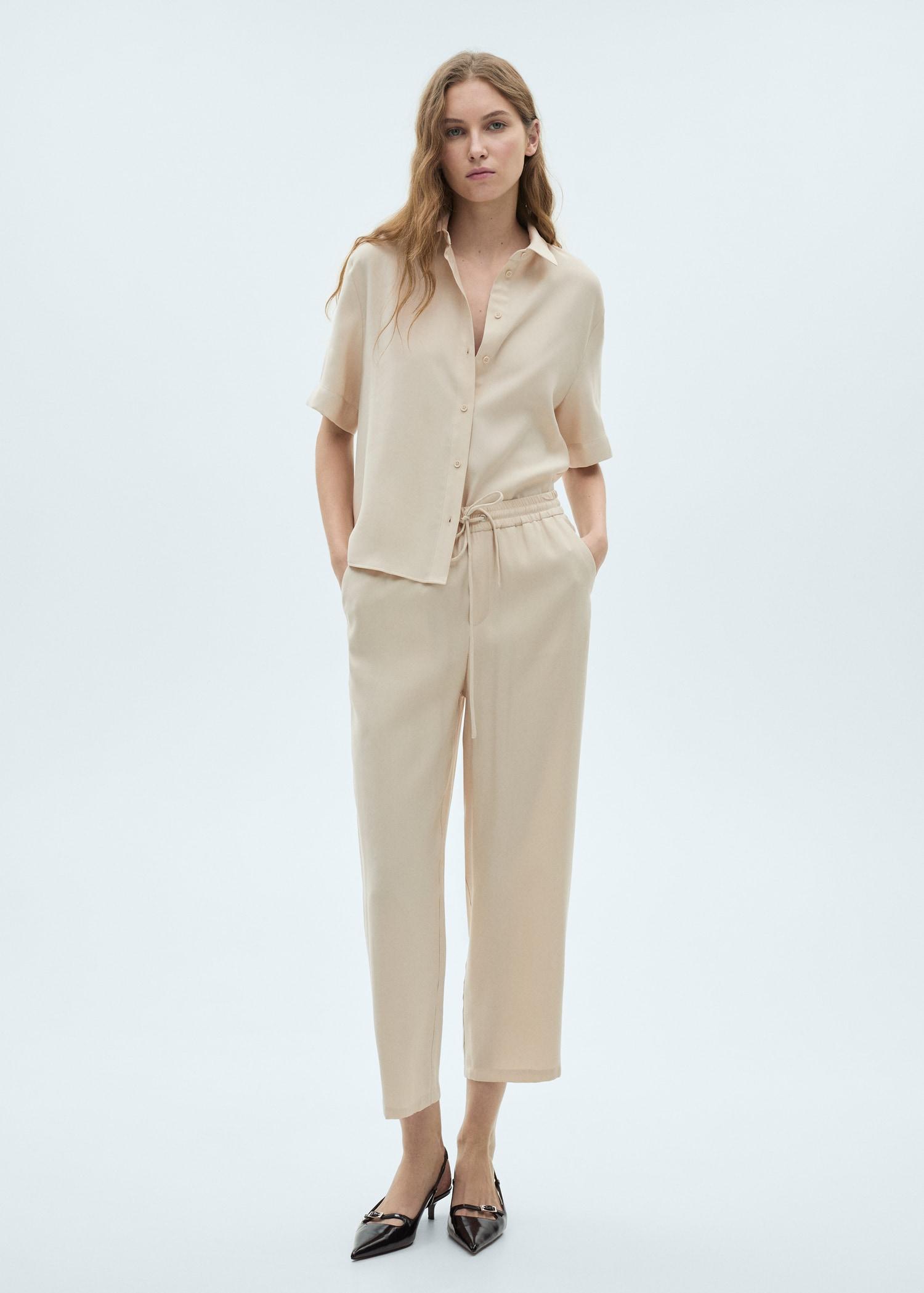 Straight suit trousers - Women | MANGO USA Product Image