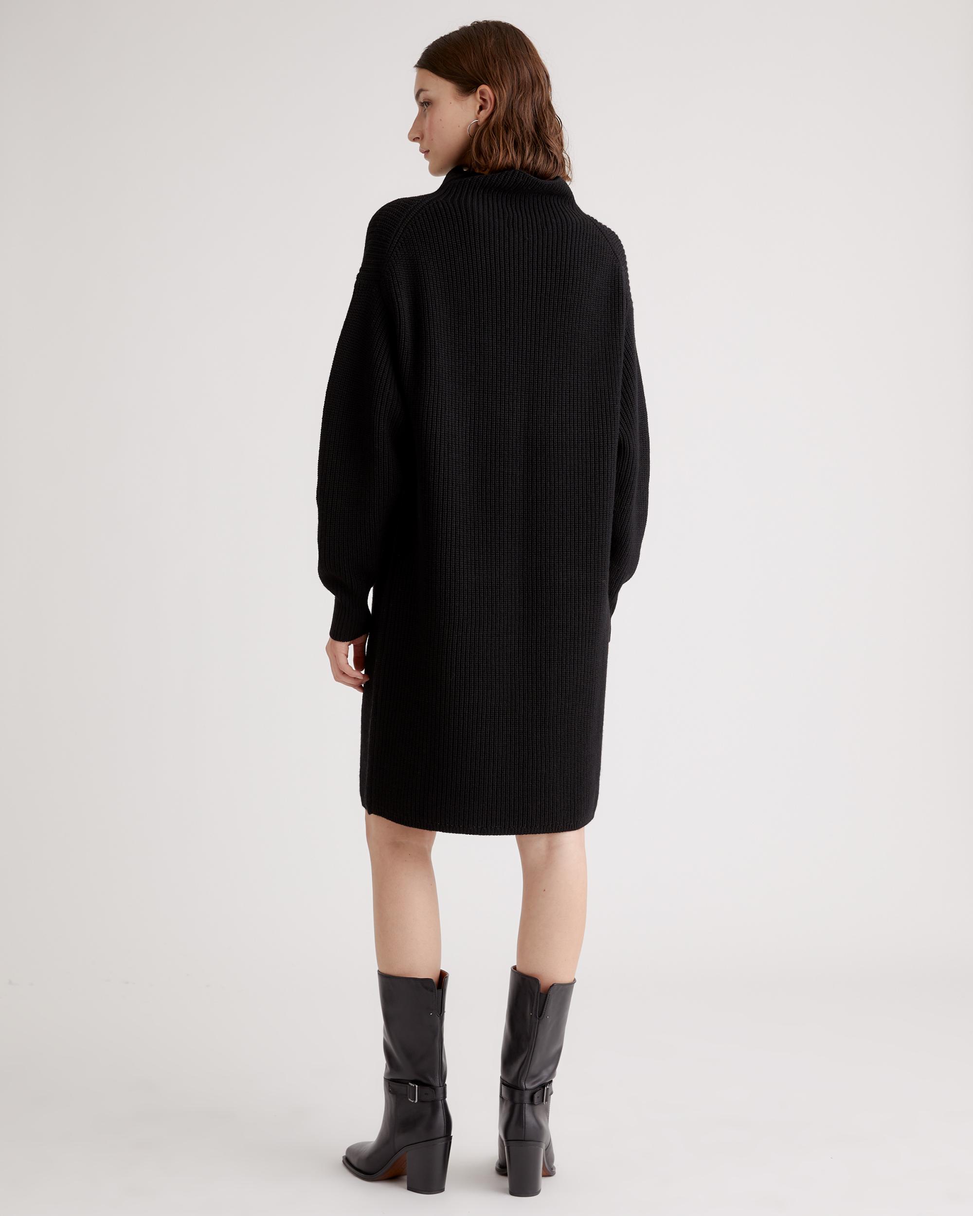 Quince | Women's Australian Merino Wool Relaxed Turtleneck Sweater Dress Product Image
