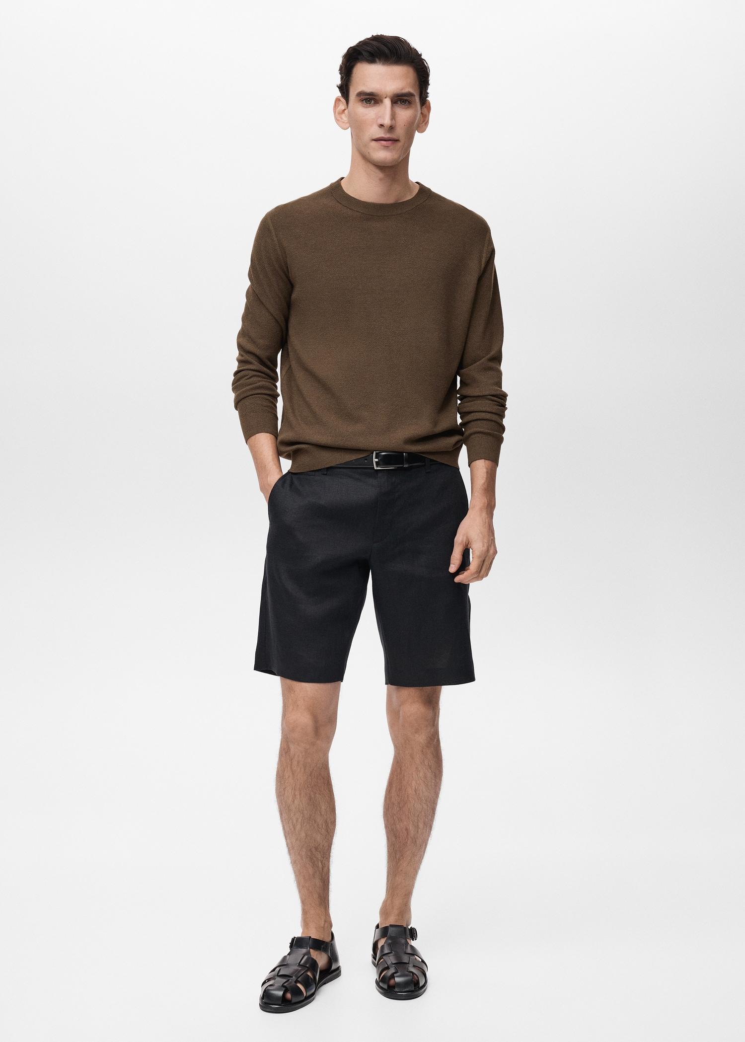 Fine-knit sweater - Men | MANGO USA Product Image