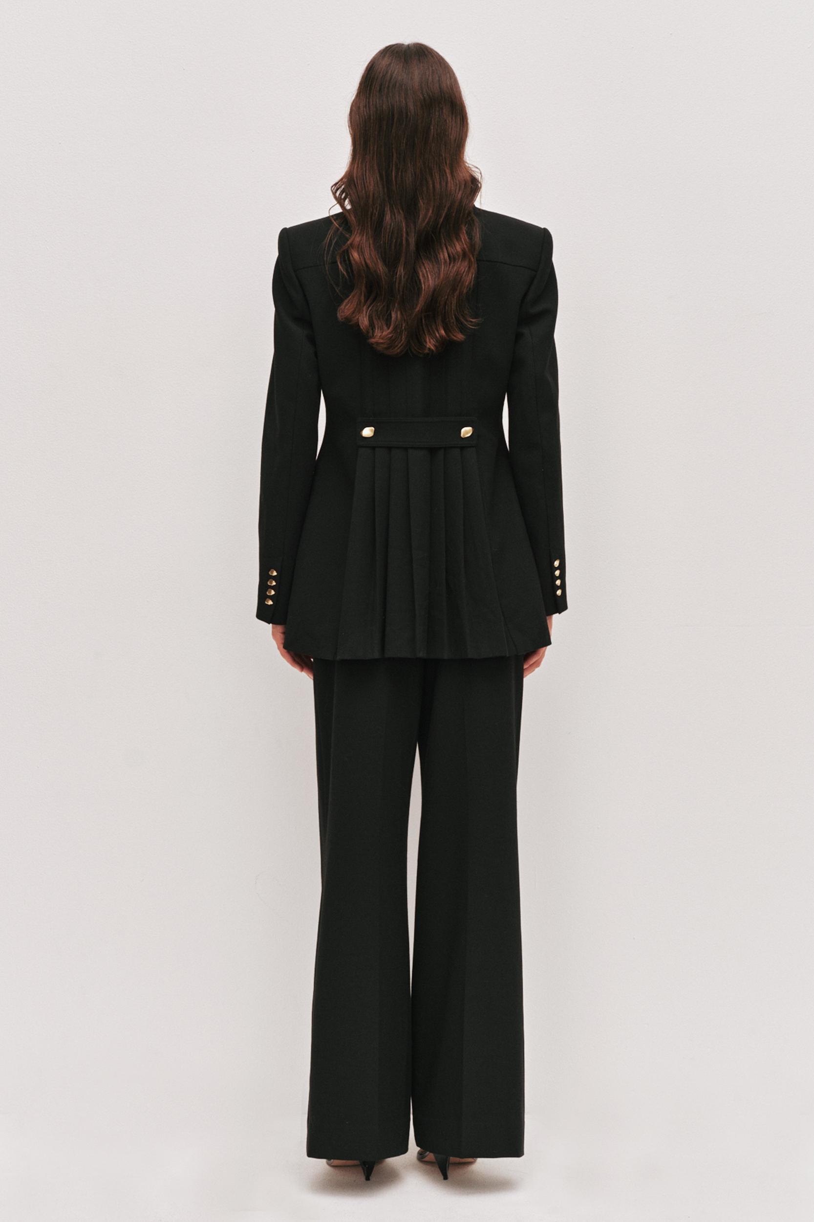 Simone Straight Leg Pant-BLACK / 4 Product Image