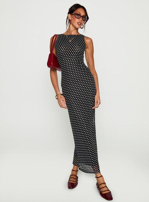 Top Of Mind Maxi Dress Black Product Image