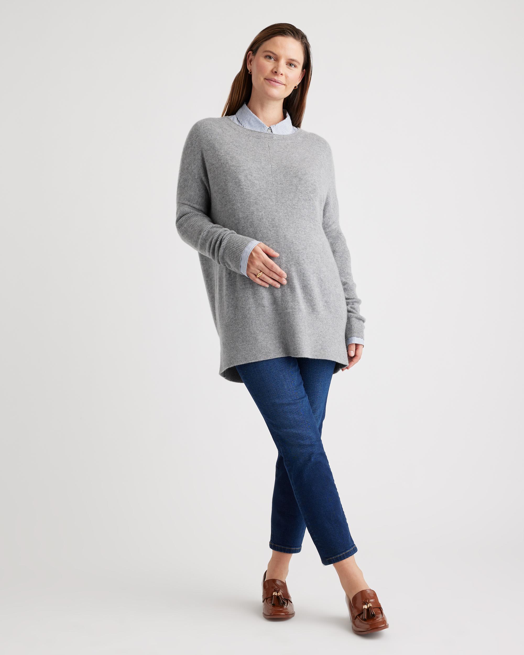 Quince | Women's Mongolian Cashmere Maternity OverSized Batwing Sweater Size XL Product Image