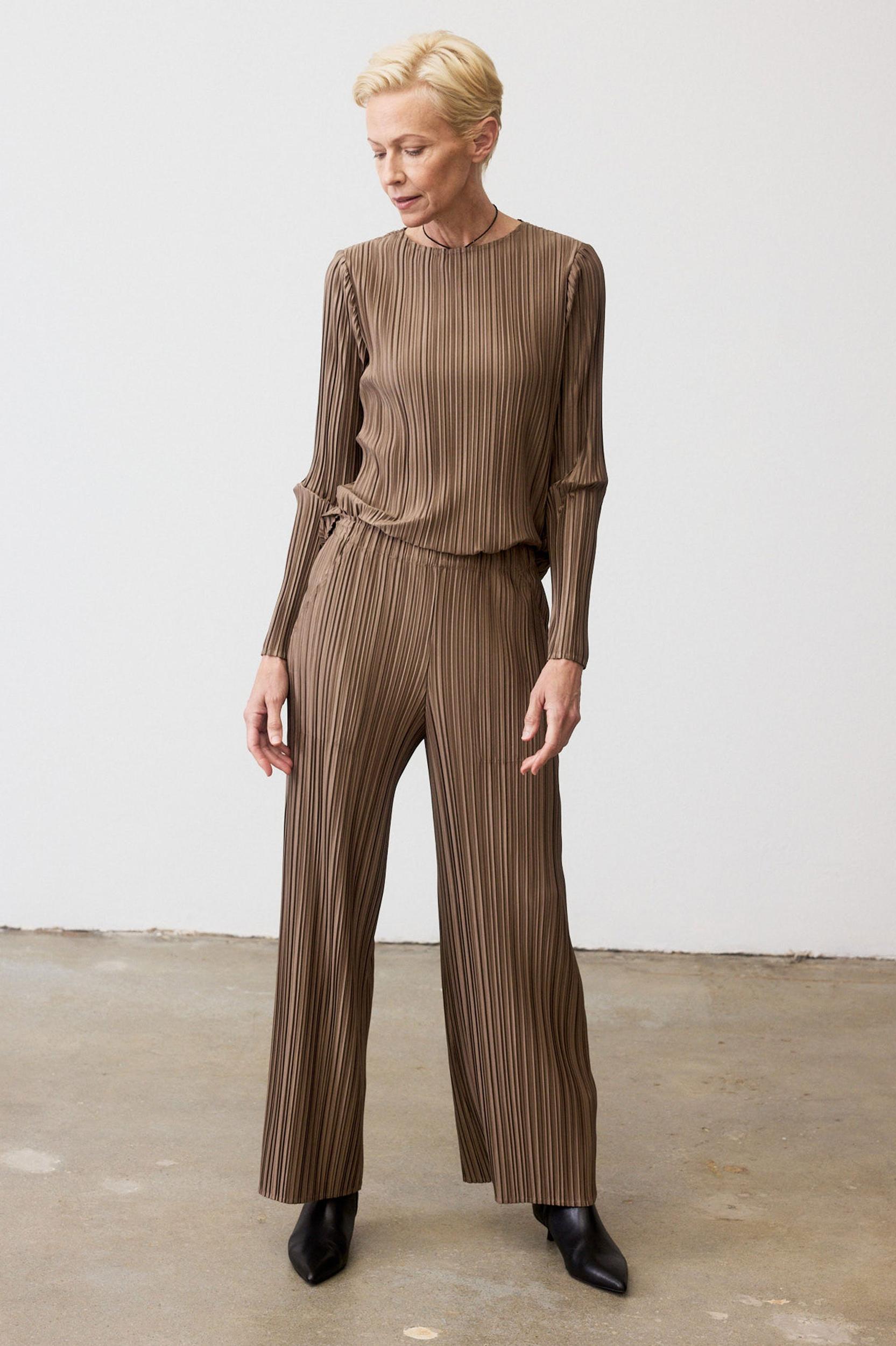 Relaxed Pleated Pants Product Image