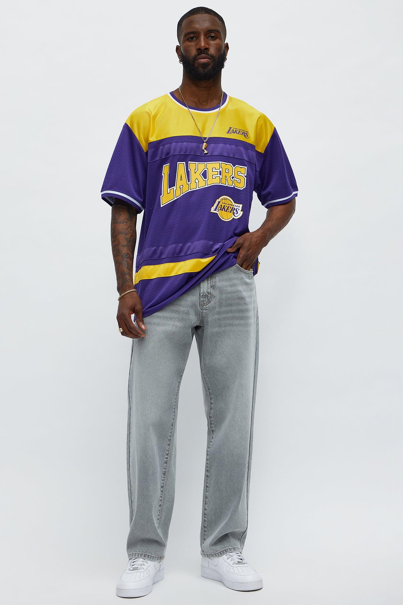 Lakers Regular Fit Basketball Tee - Purple Male Product Image