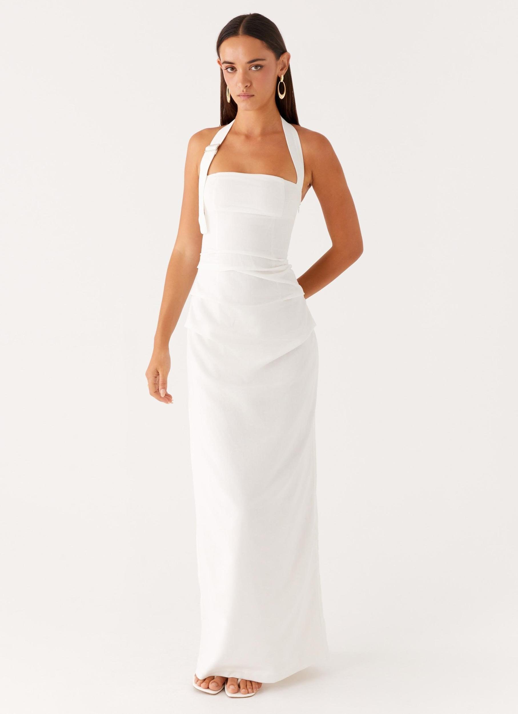 Rumour Has it Maxi Dress - White Product Image