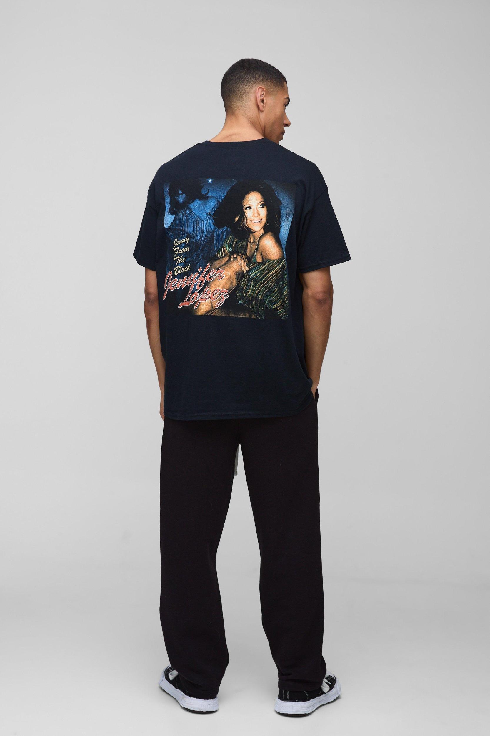 Oversized JLO Vintage License Print T-Shirt | boohooMAN USA Product Image