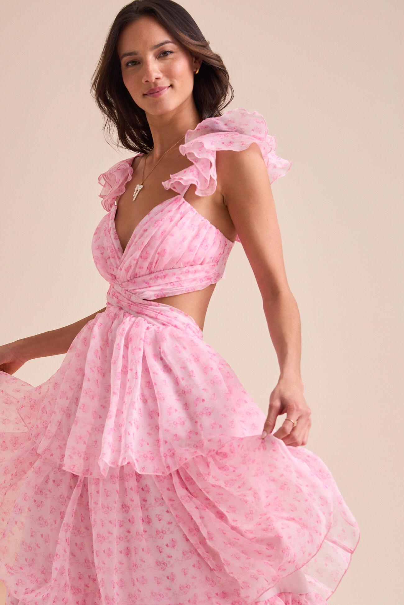 Becca Tiered Maxi Dress Product Image