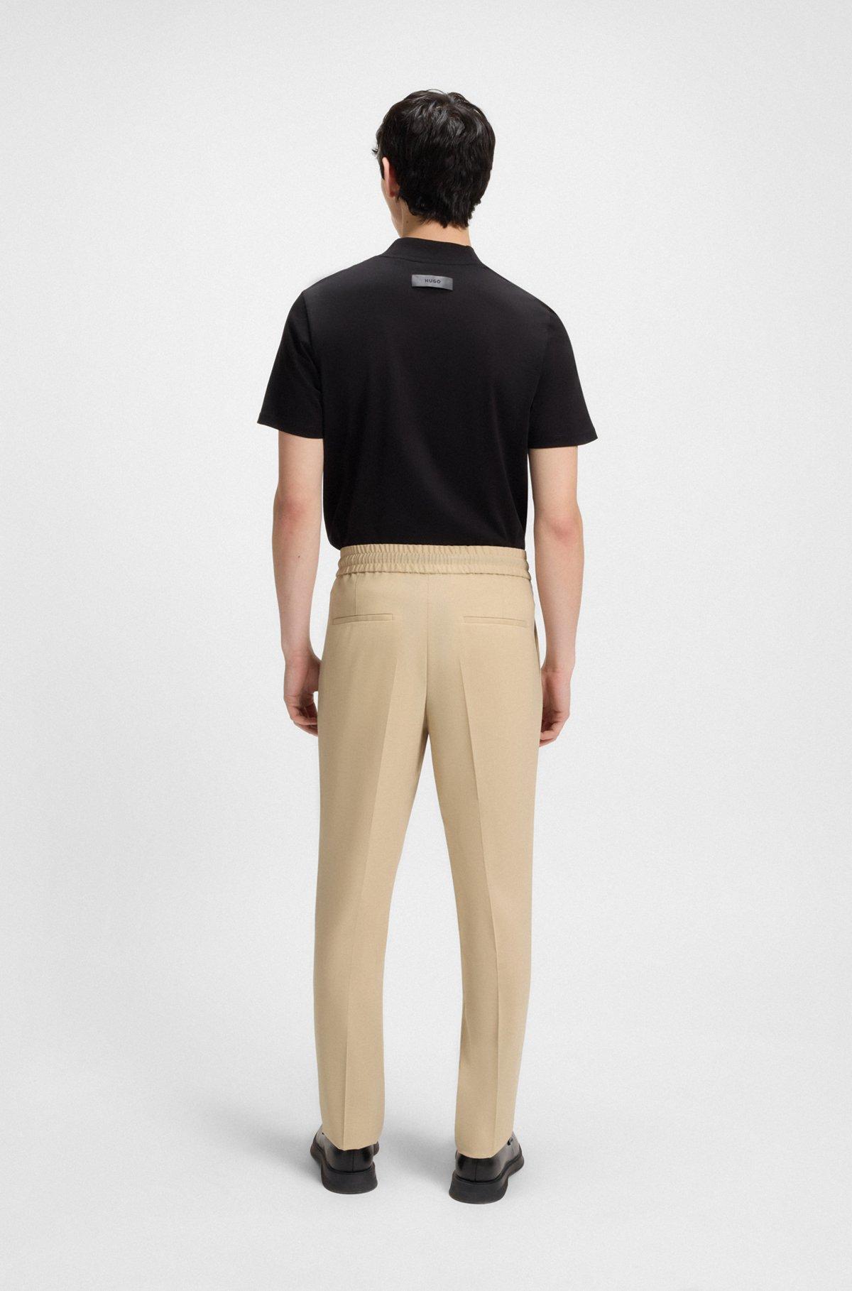 Slim-fit trousers in mohair-look dobby Product Image