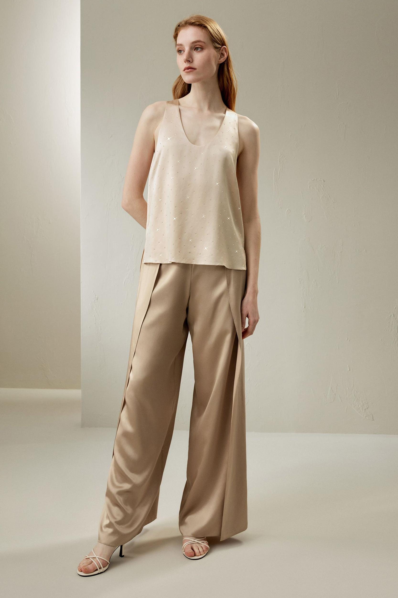 Silk Sparkle U-Neck Vest Product Image