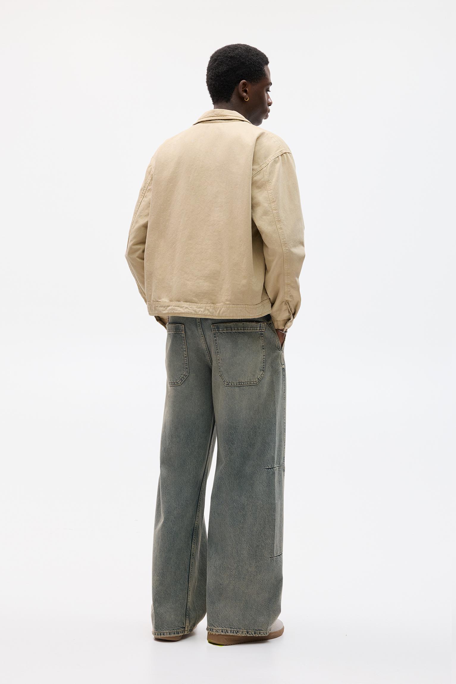 Cotton jacket with zipper Product Image