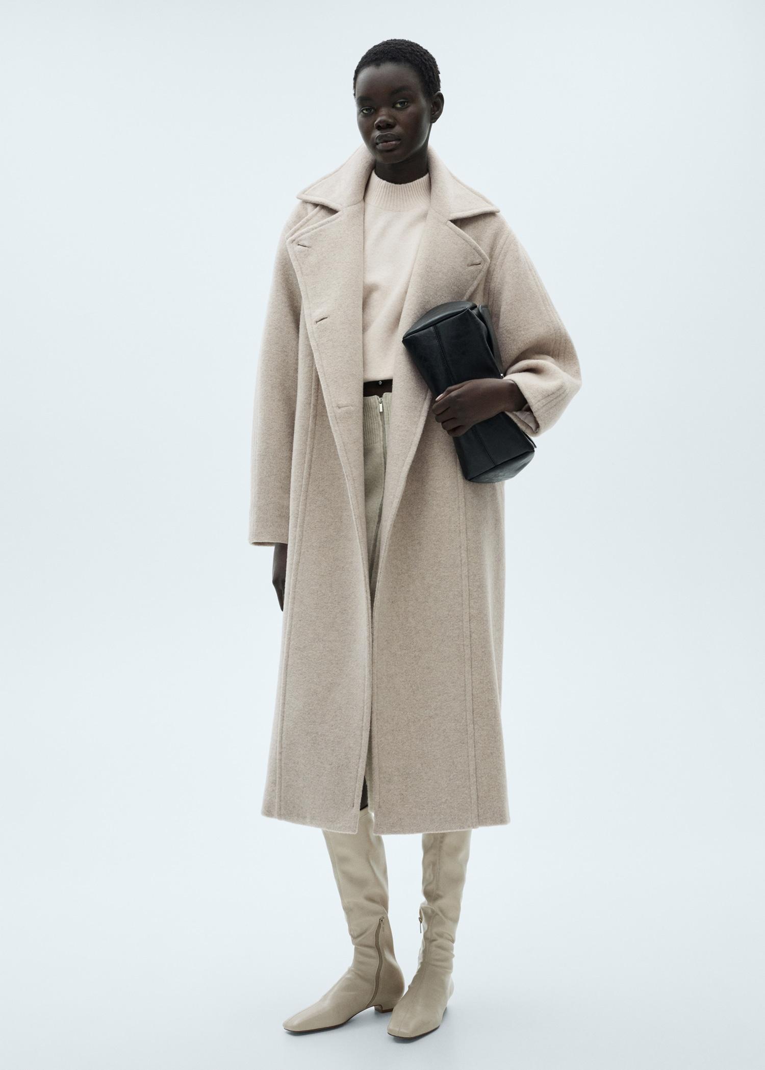 Perkins neck knitted sweater - Women | MANGO USA Product Image