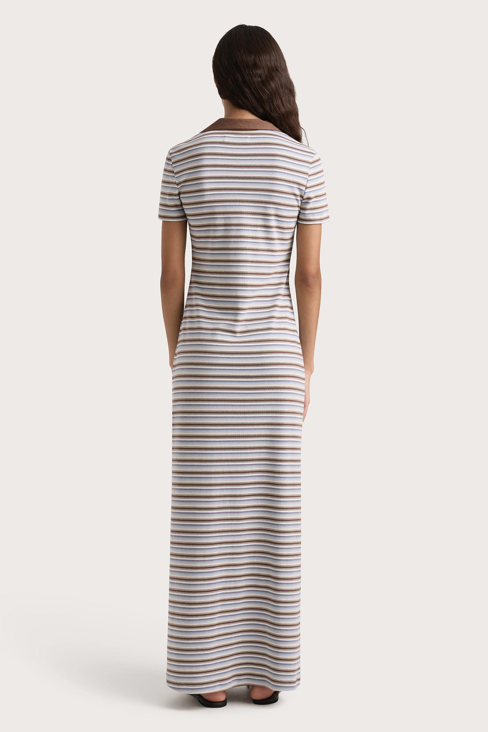 Tiesse Maxi Dress Blue Stripe - Final Sale Product Image