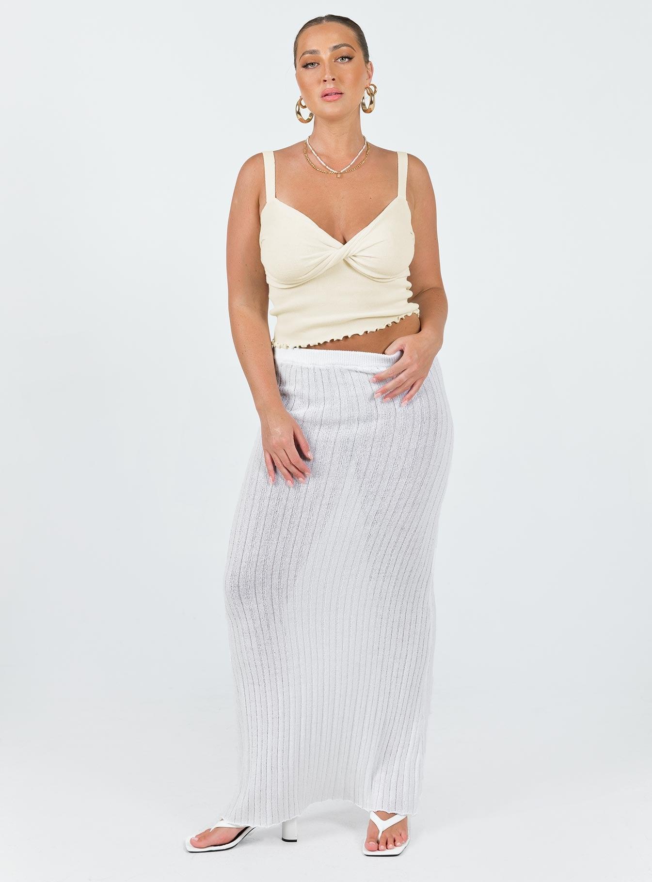 Dalma Twist Top Ivory Product Image