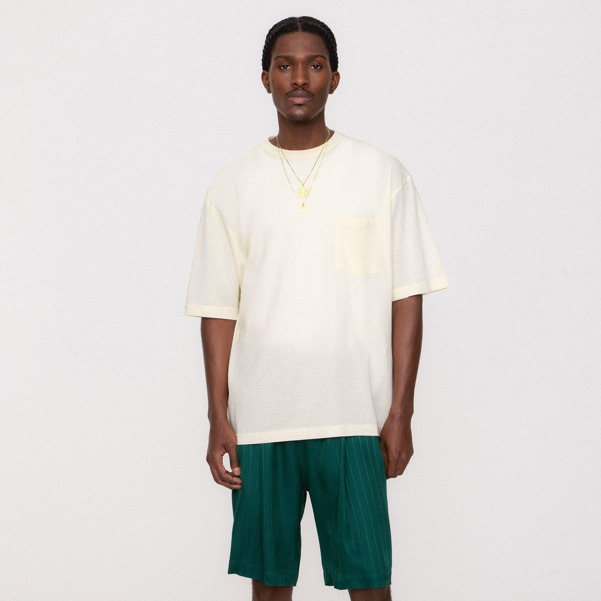 Kith Pointelle Mesh Leonard Pocket Tee - Sandrift Male Product Image