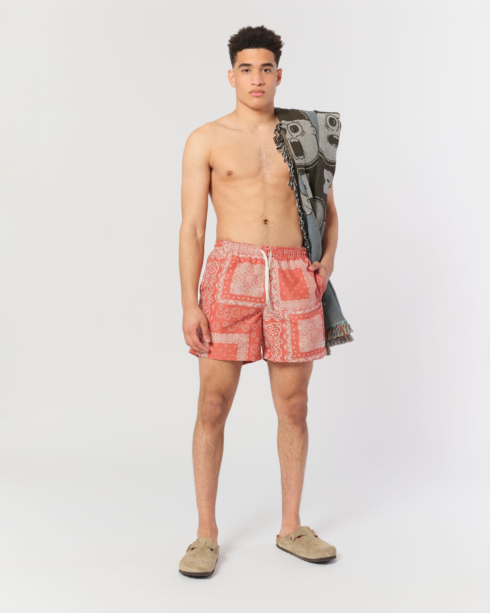 Terracotta Bandana Swim Trunk Product Image