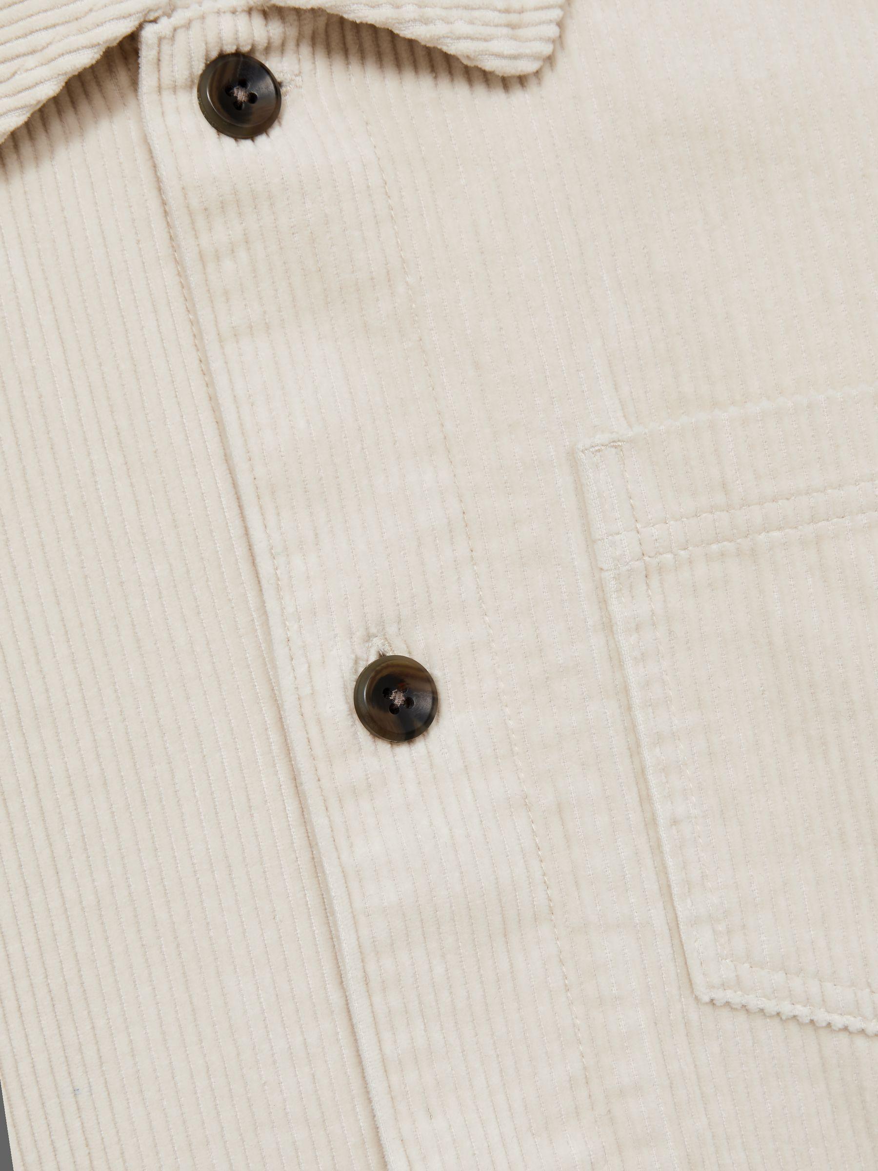 Les Deux Cotton Corduroy Overshirt in Ivory Product Image