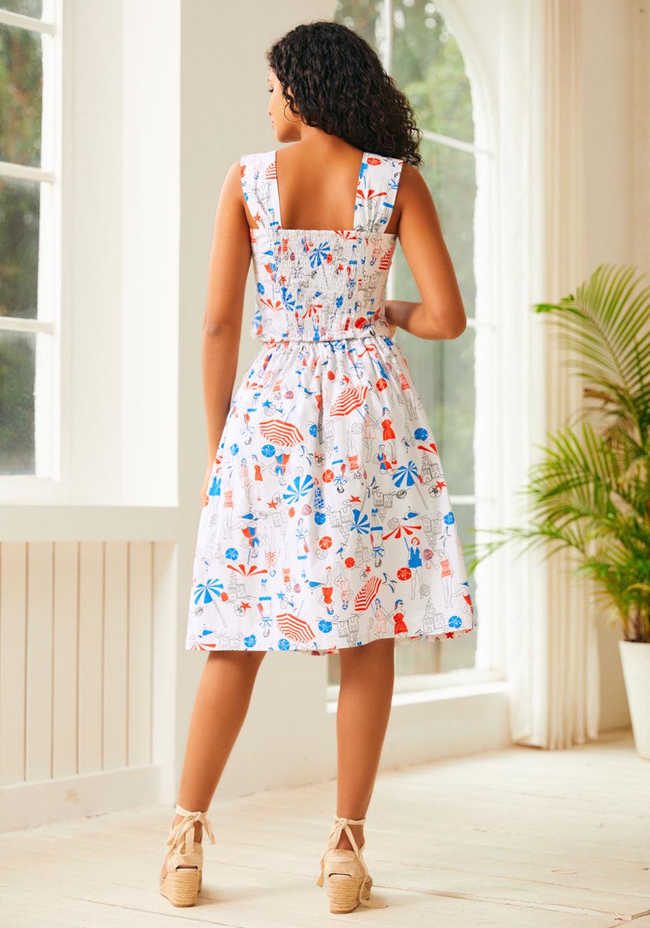 Seaside Mosaic Sleeveless Shirt Product Image